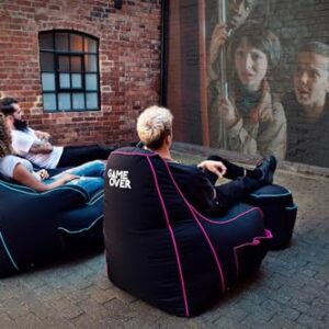 Chaise Pouf de Jeux Vidéos Lichklinge | Fauteuil Gamer Ergonomique avec Poches