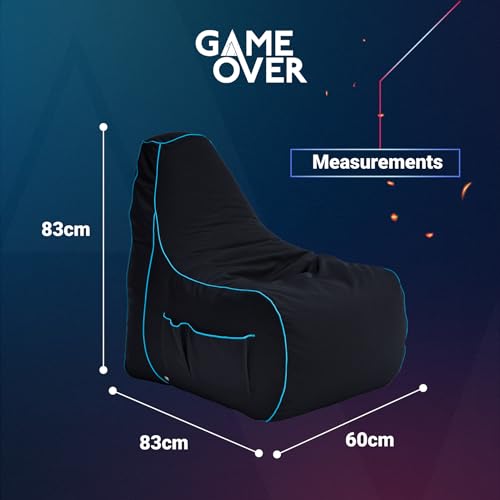 Chaise Pouf de Jeux Vidéos Lichklinge | Fauteuil Gamer Ergonomique avec Poches