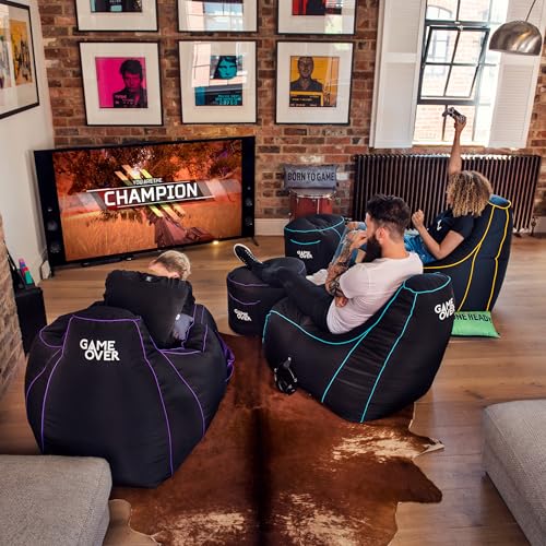 Chaise Pouf de Jeux Vidéos Lichklinge | Fauteuil Gamer Ergonomique avec Poches