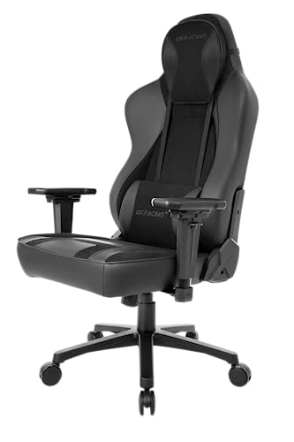 Chaise de Bureau AKRacing Obsidian en Similicuir PU et Microfibre Noir