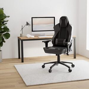 Chaise de Bureau AKRacing Obsidian en Similicuir PU et Microfibre Noir