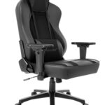 Chaise de Bureau AKRacing Obsidian en Similicuir PU et Microfibre Noir