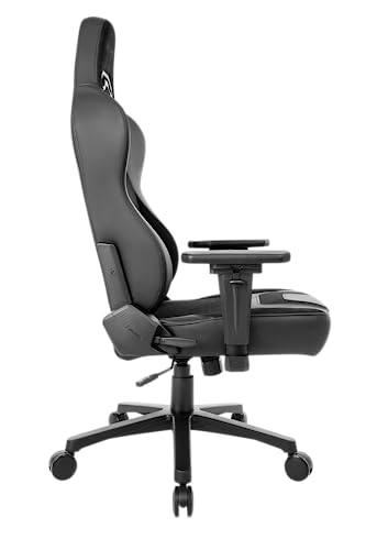 Chaise de Bureau AKRacing Obsidian en Similicuir PU et Microfibre Noir