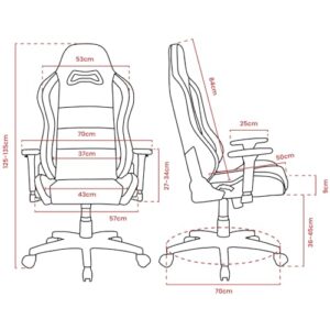 Chaise de Bureau Arozzi Torretta Premium SoftFabric™ Ergonomique – Gris Foncé