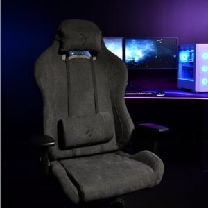 Chaise de Bureau Arozzi Torretta Premium SoftFabric™ Ergonomique – Gris Foncé