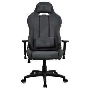 Chaise de Bureau Arozzi Torretta Premium SoftFabric™ Ergonomique – Gris Foncé
