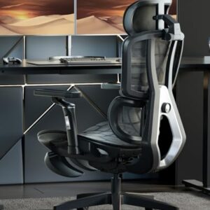 Chaise de Bureau Ergonomique AutoFull G5 avec Repose-Pieds et Support Lombaire 6D