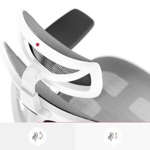 Chaise de Bureau Ergonomique Diablo V-Basic avec Accoudoirs 3D et Dossier Réglable