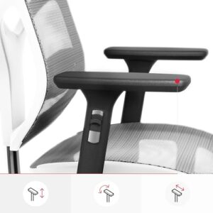 Chaise de Bureau Ergonomique Diablo V-Basic avec Accoudoirs 3D et Dossier Réglable