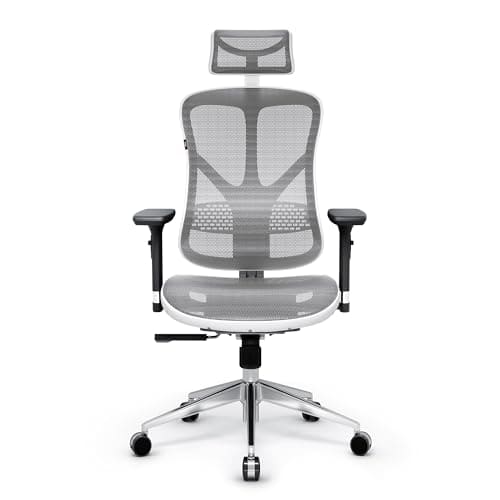 Chaise de Bureau Ergonomique Diablo V-Basic avec Accoudoirs 3D et Dossier Réglable