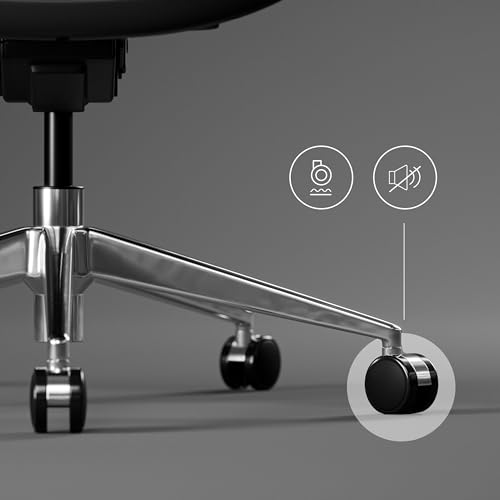 Chaise de Bureau Ergonomique Diablo V-Commander Noir-Bleu avec Accoudoirs 3D