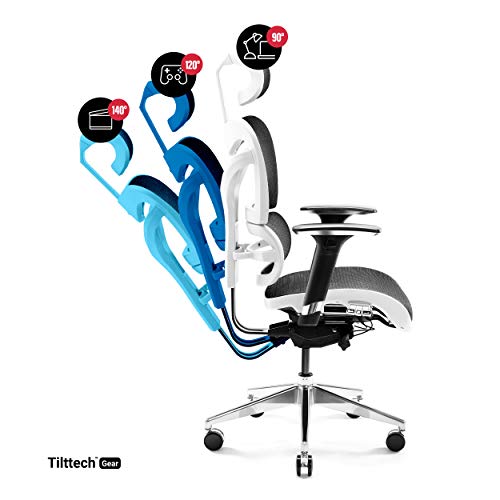 Chaise de Bureau Ergonomique Diablo V-Commander avec Accoudoirs 3D et Soutien Lombaire