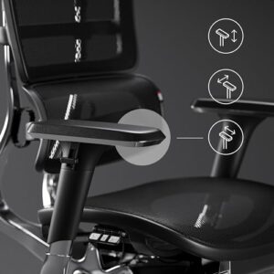 Chaise de Bureau Ergonomique Diablo V-Master avec Accoudoirs 3D et Repose-Pieds