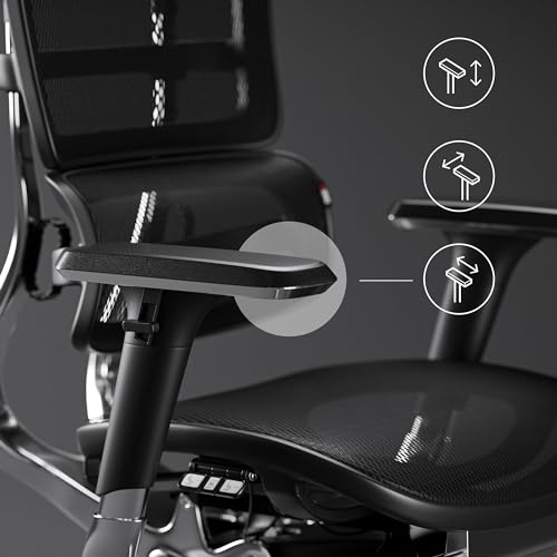 Chaise de Bureau Ergonomique Diablo V-Master avec Accoudoirs 3D et Repose-Pieds