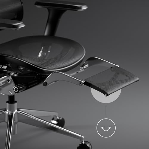 Chaise de Bureau Ergonomique Diablo V-Master avec Accoudoirs 3D et Repose-Pieds