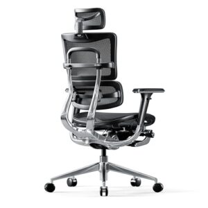 Chaise de Bureau Ergonomique Diablo V-Master avec Accoudoirs 3D et Repose-Pieds