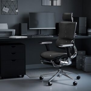 Chaise de Bureau Ergonomique Diablo V-Master avec Accoudoirs 3D et Repose-Pieds