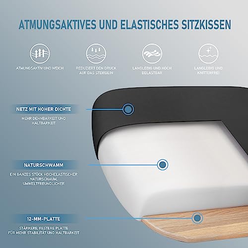 Chaise de Bureau Ergonomique Durrafy avec Appuie-Tête et Accoudoirs Réglables