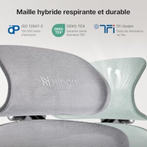 Chaise de Bureau Ergonomique HINOMI H1 Pro V2 avec Repose Pied et Accoudoirs 5D