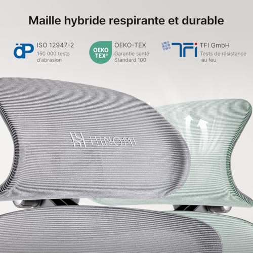Chaise de Bureau Ergonomique HINOMI H1 Pro V2 avec Repose Pied et Accoudoirs 5D