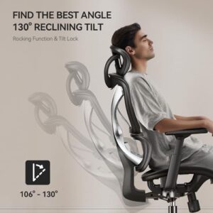 Chaise de Bureau Ergonomique NOBLEWELL avec Support Lombaire et Accoudoirs 3D