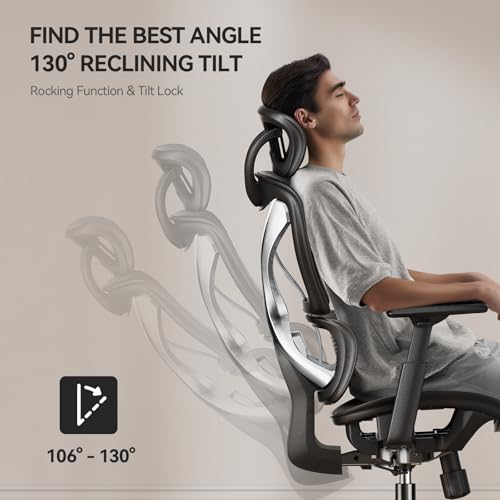 Chaise de Bureau Ergonomique NOBLEWELL avec Support Lombaire et Accoudoirs 3D