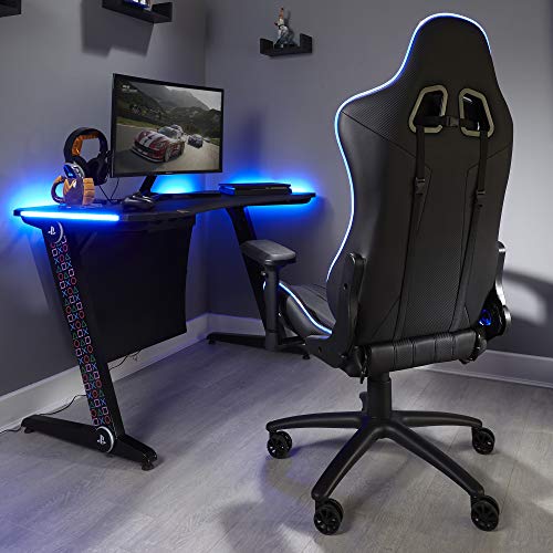 Chaise de Bureau Ergonomique X Rocker Amarok pour Playstation avec LED et Accoudoirs 3D