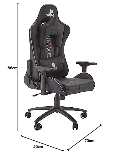 Chaise de Bureau Ergonomique X Rocker Amarok pour Playstation avec LED et Accoudoirs 3D
