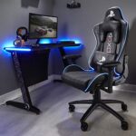 Chaise de Bureau Ergonomique X Rocker Amarok pour Playstation avec LED et Accoudoirs 3D
