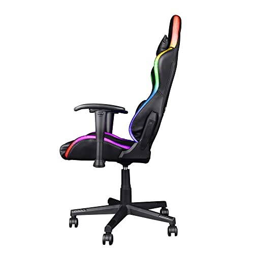 Chaise de Bureau Gamer Trust Gaming GXT 716 Rizza RGB LED Noir