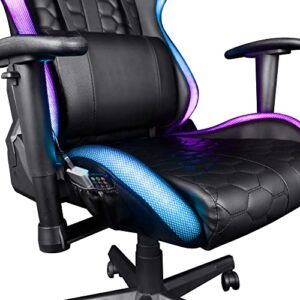 Chaise de Bureau Gamer Trust Gaming GXT 716 Rizza RGB LED Noir