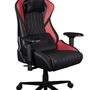 Chaise de Bureau Gaming Konix Drakkar Hel – Inclinaison 150° Noir Rouge