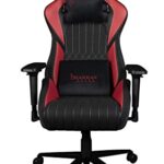 Chaise de Bureau Gaming Konix Drakkar Hel - Inclinaison 150° Noir Rouge