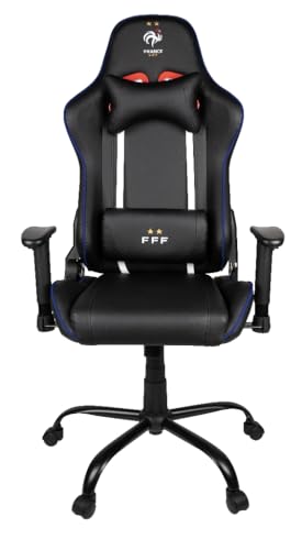 Chaise de Bureau Gaming Konix FFF – Inclinaison 150°, Cuir Noir