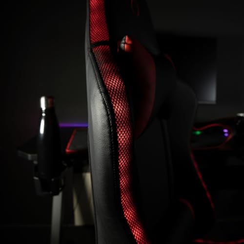 Chaise de Bureau Gaming Konix Phantom avec Éclairage RVB et Inclinaison 135°