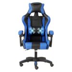 Chaise de Gaming Ergonomique Baroni Home avec Massage Lombaire, Inclinable et Réglable.