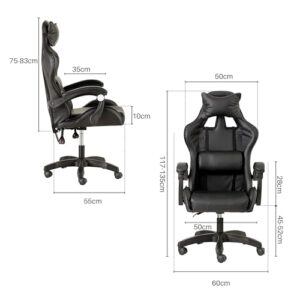 Chaise de Gaming Ergonomique Baroni Home avec Massage Lombaire et Réglages