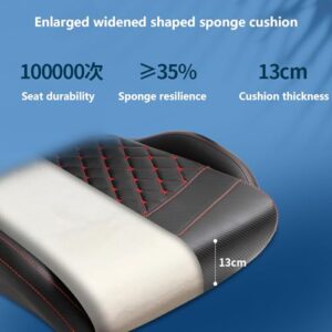 Chaise de Gaming Ergonomique Rouge, Réglable avec Repose-Pieds et Support Lombaire