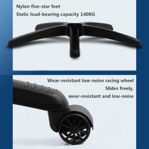 Chaise de Gaming Ergonomique Rouge, Réglable avec Repose-Pieds et Support Lombaire