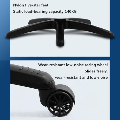 Chaise de Gaming Ergonomique Rouge, Réglable avec Repose-Pieds et Support Lombaire