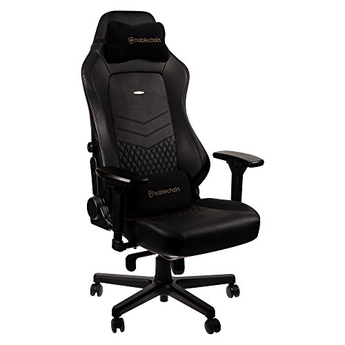 Chaise de Gaming Noblechairs Hero en Cuir Véritable Noir