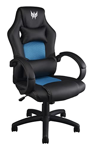 Chaise de Gaming Predator Rift Essential avec Accoudoirs Réglables et Coussin Lombaire
