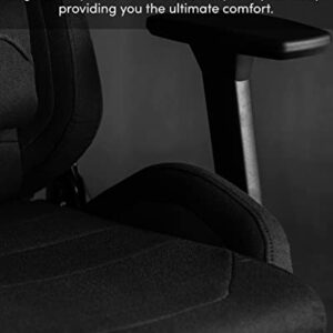 Chaise de Gaming SENSE7 Sentinel Extra Size, Plaque HDF, Noir