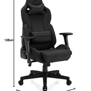 Chaise de Gaming SENSE7 Sentinel Extra Size, Plaque HDF, Noir