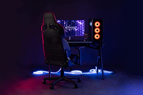 Chaise de Gaming SENSE7 Sentinel Extra Size, Plaque HDF, Noir
