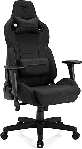 Chaise de Gaming SENSE7 Sentinel Extra Size, Plaque HDF, Noir