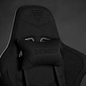 Chaise de Gaming SENSE7 Spellcaster Extra Size en Plaque HDF, Noire