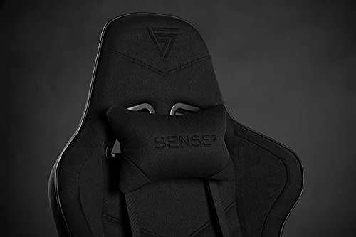 Chaise de Gaming SENSE7 Spellcaster Extra Size en Plaque HDF, Noire