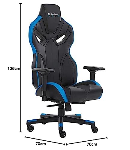 Chaise de Gaming Sandberg Voodoo Noir et Bleu