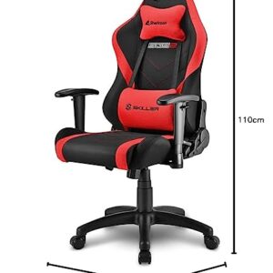 Chaise de Gaming Sharkoon SGS2 Jr Rouge pour Enfants